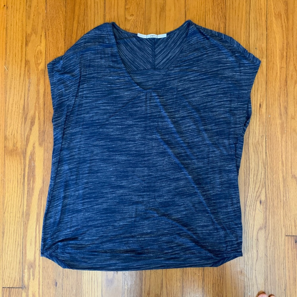 [Gibson] Navy V-neck shirt